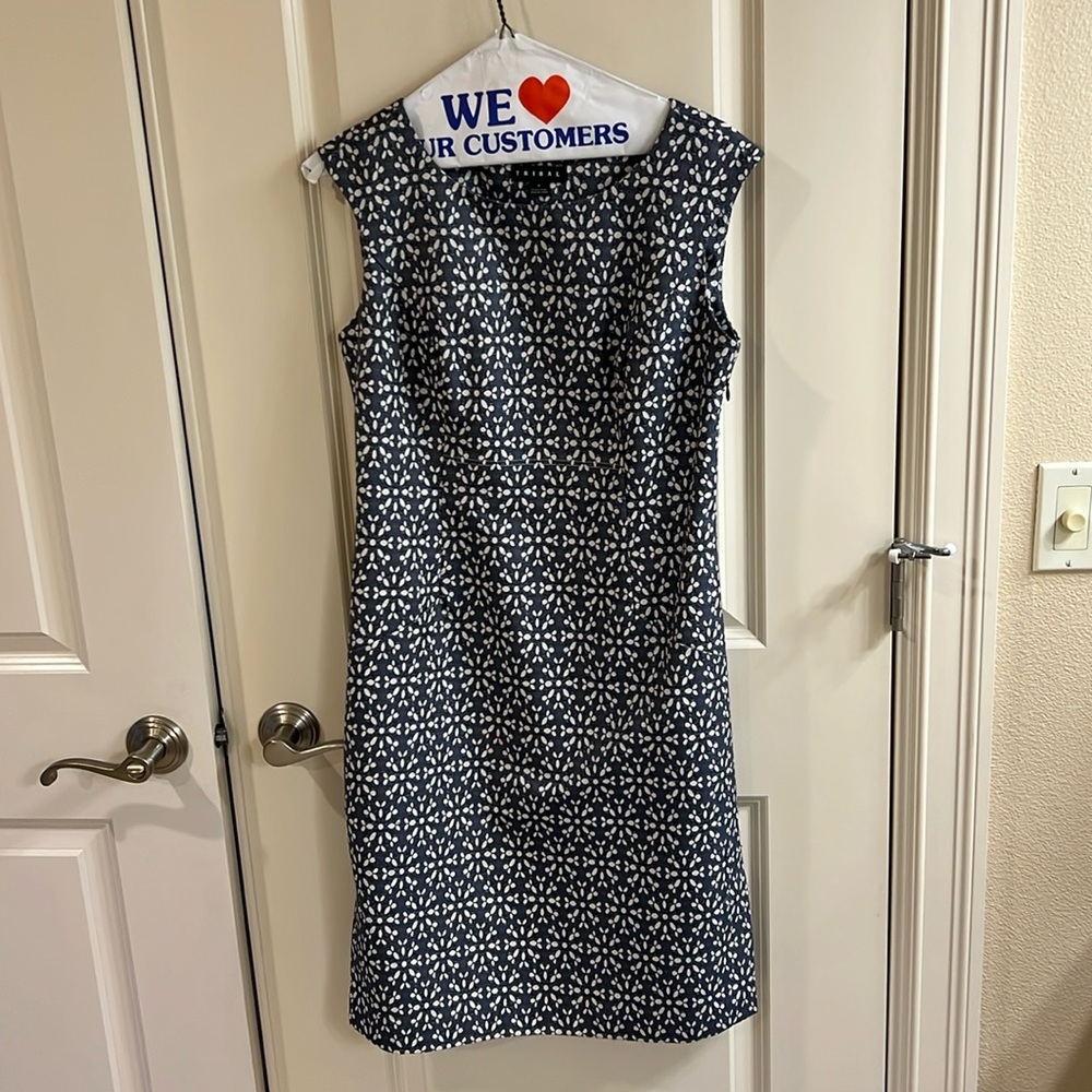 Side zip Tribal mid length dress